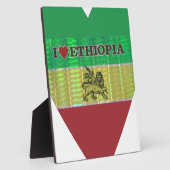 Ik hou van Ethiopia Lovely Hearts Colours Fotoplaat (Zijkant)