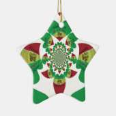 Ik hou van Ethiopia Lovely Hearts Colours Keramisch Ornament (Rechts)