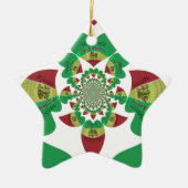 Ik hou van Ethiopia Lovely Hearts Colours Keramisch Ornament (Voorkant)