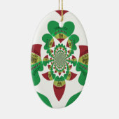 Ik hou van Ethiopia Lovely Hearts Colours Keramisch Ornament (Rechts)