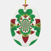 Ik hou van Ethiopia Lovely Hearts Colours Keramisch Ornament (Voorkant)