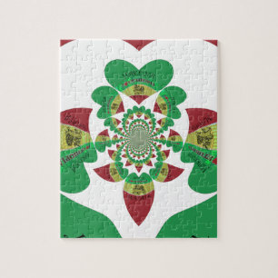 Ik hou van Ethiopia Lovely Hearts Colours Legpuzzel