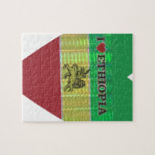 Ik hou van Ethiopia Lovely Hearts Colours Legpuzzel (Horizontaal)
