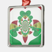 Ik hou van Ethiopia Lovely Hearts Colours Metalen Ornament (Links)