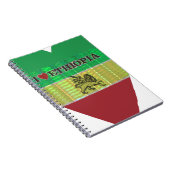 Ik hou van Ethiopia Lovely Hearts Colours Notitieboek (Rechterzijde)