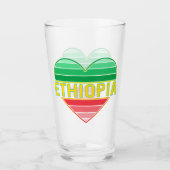 Ik hou van Ethiopië, Ethiopisch hart Glas (Voorkant)