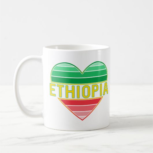 Ik hou van Ethiopië, Ethiopisch hart Koffiemok (Links)