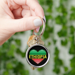 Ik hou van Ethiopië, Ethiopisch hart Sleutelhanger