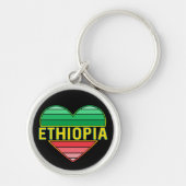Ik hou van Ethiopië, Ethiopisch hart Sleutelhanger (Voorkant)