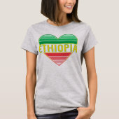 Ik hou van Ethiopië, Ethiopisch hart T-shirt (Voorkant)
