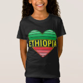 Ik hou van Ethiopië, Ethiopisch hart T-shirt (Voorkant)
