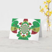 Ik hou van Ethiopië Mooie harten vlag nationale kl Kaart (Gele Bloem)