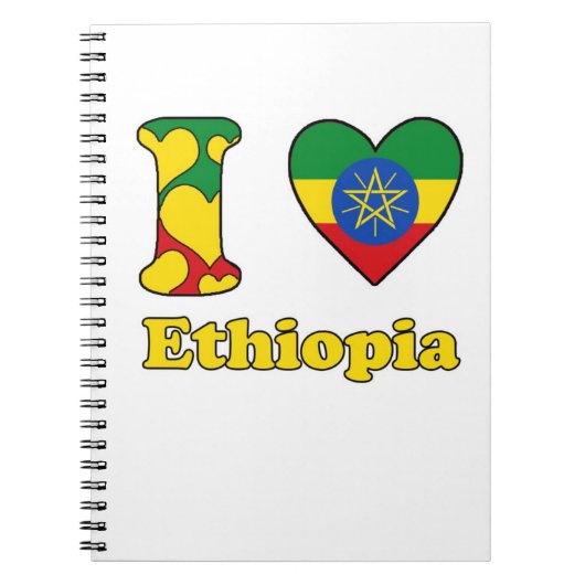 Ik hou van Ethiopië Notitieboek (Voorkant)