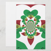 Ik hou van Ethiopië - Oprechte Rasta-kunst Briefpapier (Voorkant / Achterkant)