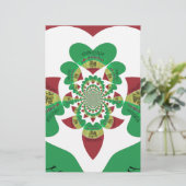 Ik hou van Ethiopië - Oprechte Rasta-kunst Briefpapier (Staand voorkant)