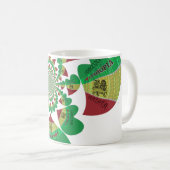 Ik hou van Ethiopië - Oprechte Rasta-kunst Koffiemok (Voorkant rechts)