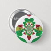 Ik hou van Ethiopië - Oprechte Rasta-kunst Ronde Button 5,7 Cm (Voorkant /achterkant)