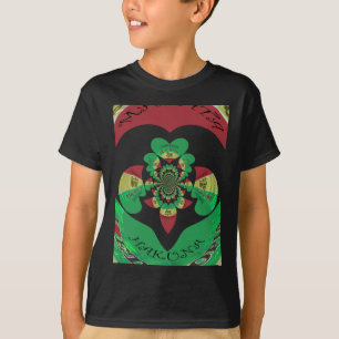 Ik hou van Ethiopië - Oprechte Rasta-kunst T-shirt