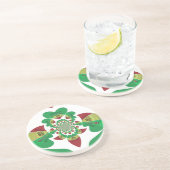 Ik hou van Ethiopië - Oprechte Rasta-kunst Zandsteen Onderzetter (Zijkant)