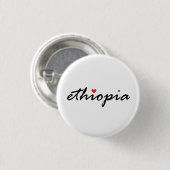 Ik hou van Ethiopië Ronde Button 3,2 Cm (Voorkant /achterkant)