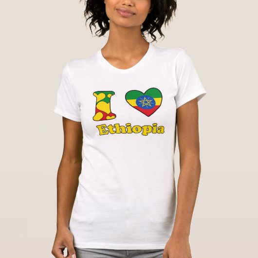 Ik hou van Ethiopië T-shirt (Voorkant)
