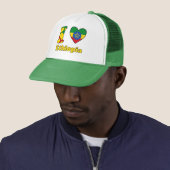 Ik hou van Ethiopië Trucker Pet (In situ)