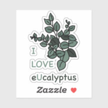 Ik hou van eucalyptus Sticker