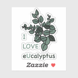 Ik hou van eucalyptus Sticker