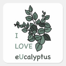 Ik hou van eucalyptus Sticker