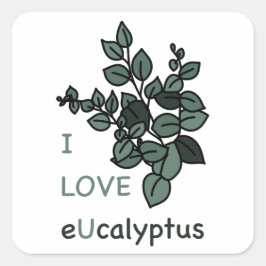 Ik hou van eucalyptus Sticker