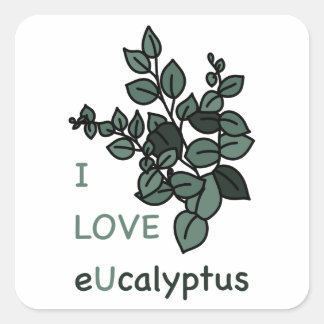 Ik hou van eucalyptus Sticker