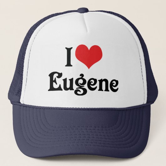 Ik hou van Eugene Trucker Pet (Voorkant)