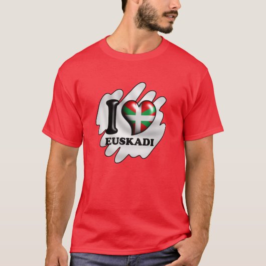 ik hou van euskadi t-shirt (Voorkant)