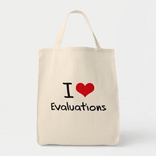 Ik hou van Evaluaties Tote Bag (Voorkant)
