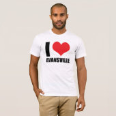 Ik hou van Evansville T-shirt (Voorkant volledig)