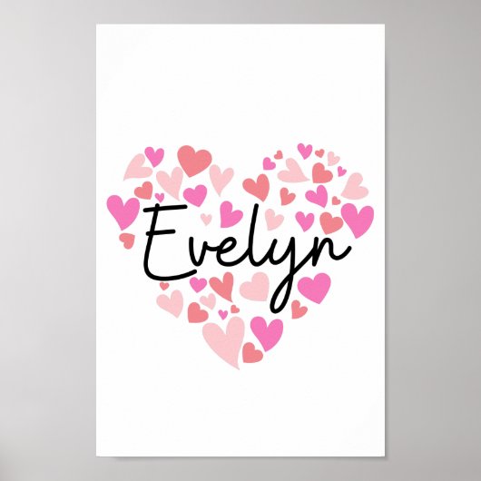 Ik hou van Evelyn Poster (Voorkant)