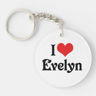 Ik hou van Evelyn Sleutelhanger