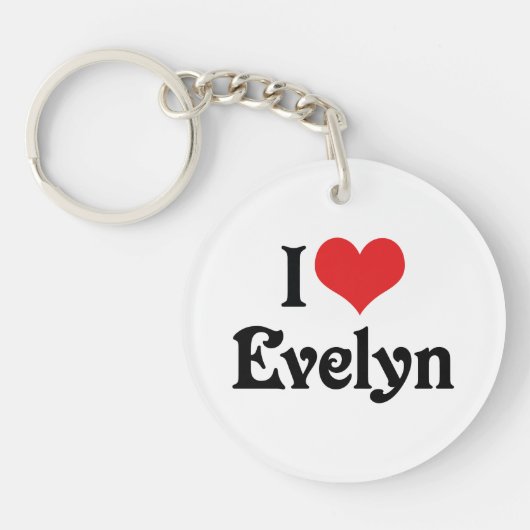 Ik hou van Evelyn Sleutelhanger (Voorkant)
