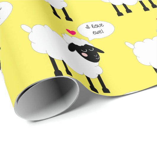 Ik hou van Ewe Cadeaupapier (Rol Hoek)