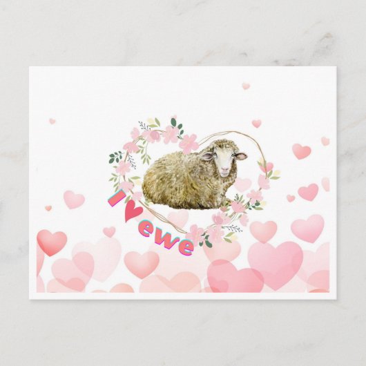 Ik hou van Ewe  Feestdagenkaart (Voorkant)