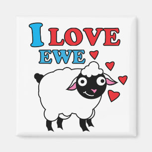 Ik hou van Ewe Magnet