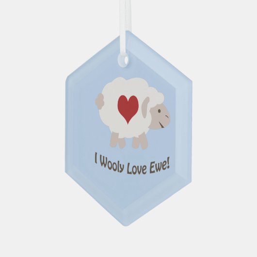 Ik hou van Ewe Ornament (Voorkant links)