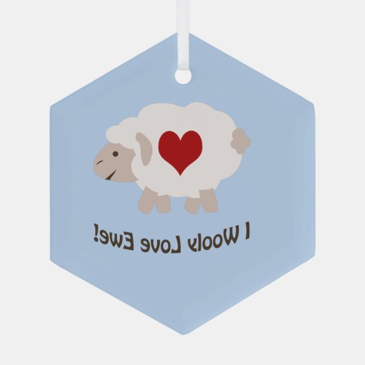 Ik hou van Ewe Ornament (Achterkant)