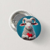 Ik hou van Ewe Ronde Button 3,2 Cm (Voorkant /achterkant)