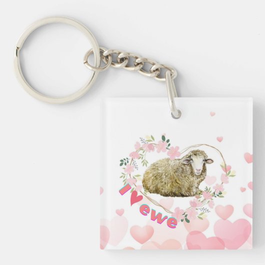 Ik hou van Ewe Sleutelhanger (voorkant)