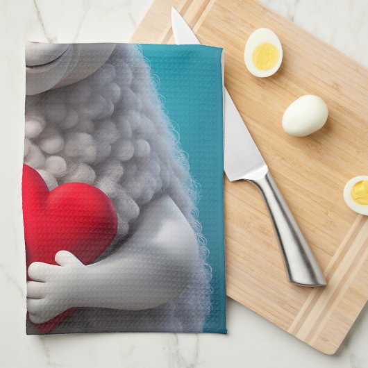 Ik hou van Ewe Theedoek (Quarter Fold)