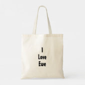 Ik hou van Ewe Tote Bag (Achterkant)