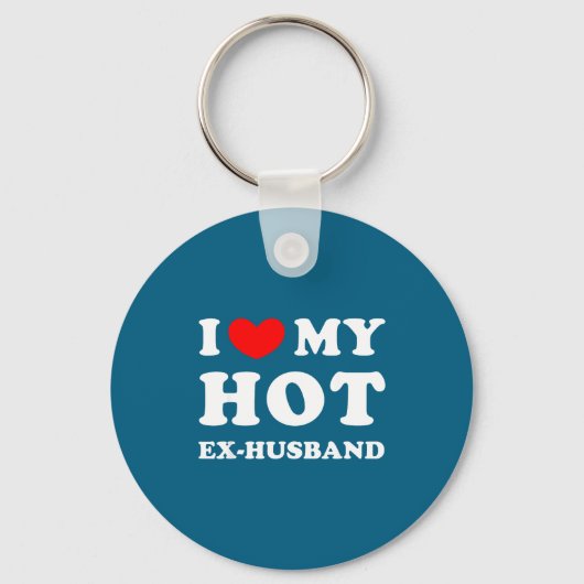 Ik hou van ex-man Hart ex-man Sleutelhanger (Voorkant)