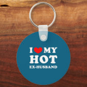 Ik hou van ex-man Hart ex-man Sleutelhanger (Voorkant)