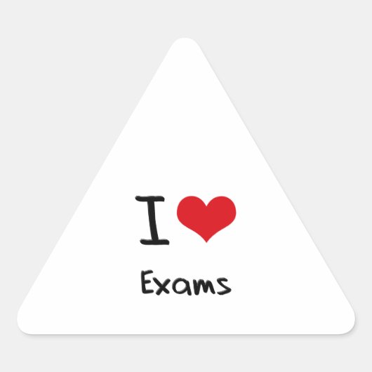 Ik hou van examens sticker (Voorkant)